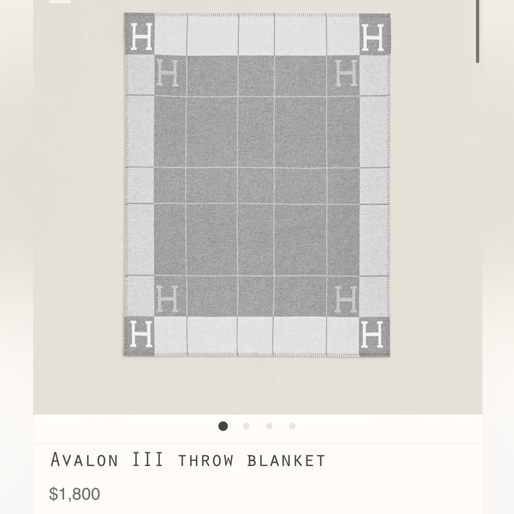 (SOLD) BNIB Hermes Avalon III Throw Blanket Authentic